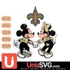 New Orleans Saints Fan Minnie And Mickey Love