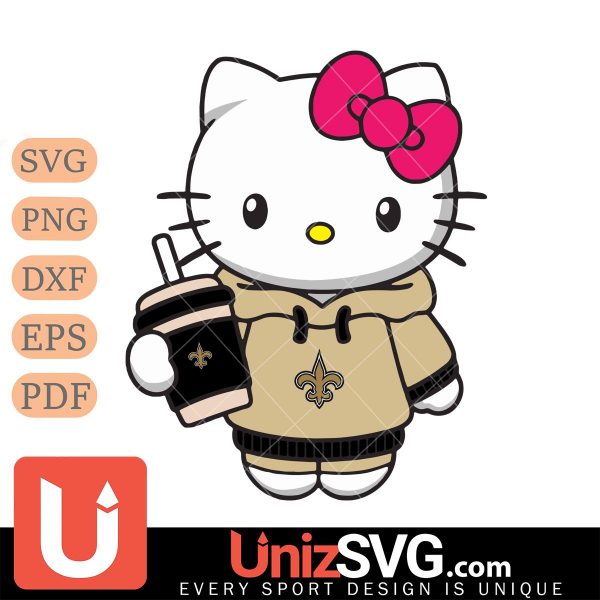 New Orleans Saints Hello Kitty 2