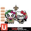 New Orleans Saints Hello Kitty Joker x Harley Quinn Horror