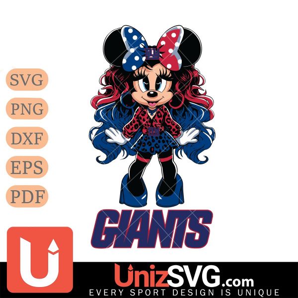 New York Giants Beauty Minnie Mouse