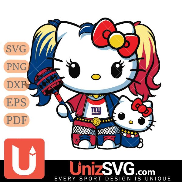 New York Giants Hello Kitty Harley Quinn Horror