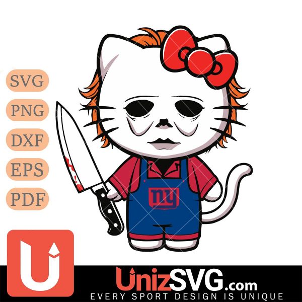 New York Giants Hello Kitty Michael Myers Horror