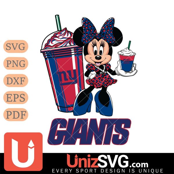 New York Giants Minnie Mouse Fan And Coffee