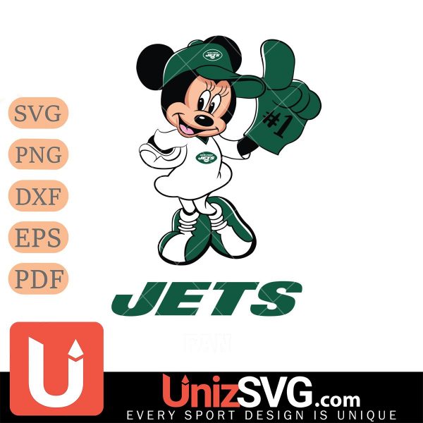 New York Jets #1 Fan Minnie Mouse