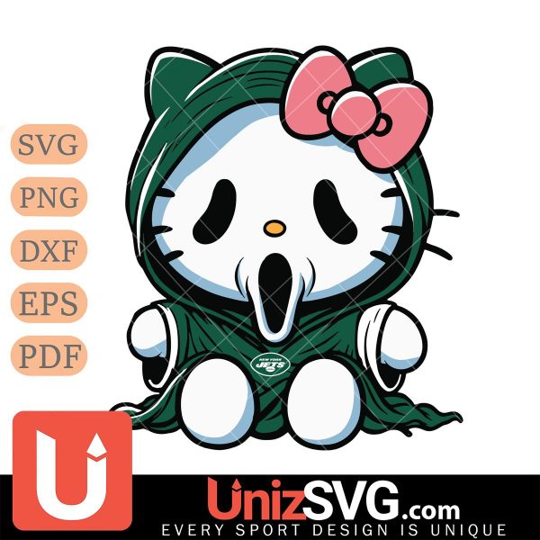 New York Jets Hello Kitty GhostFace Horror