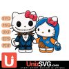 New York Knicks Hello Kitty Skellington & Sally Horror