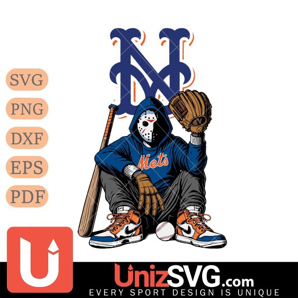 New York Mets MLB Jason Voorhees Halloween SVG