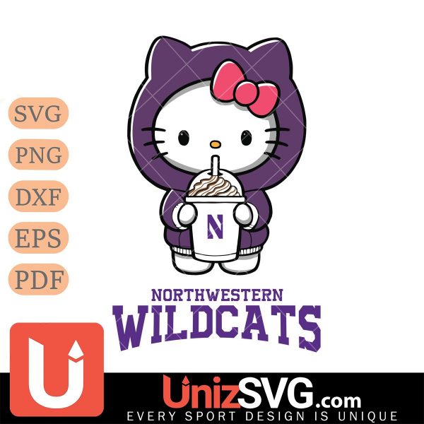 Northwestern Wildcats Hello Kitty Starbucks 2