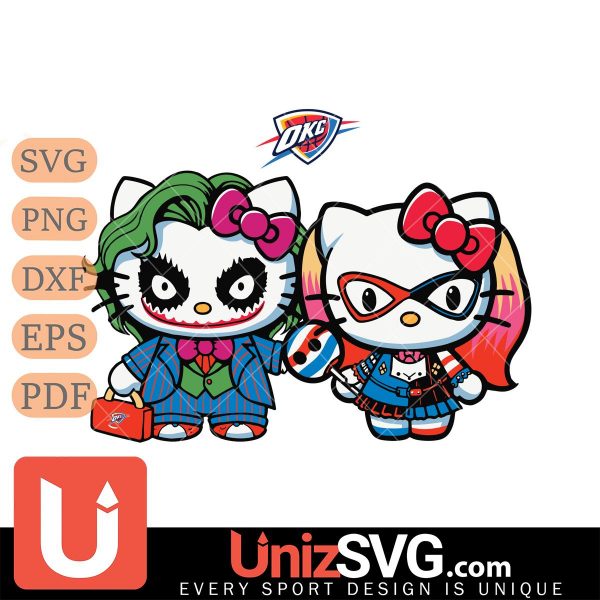 Oklahoma City Thunder Hello Kitty Joker x Harley Quinn Horror