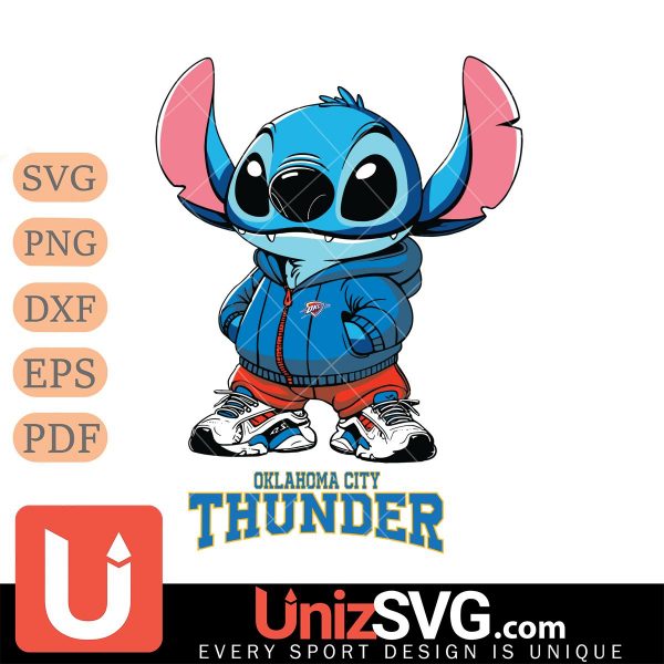 Oklahoma City Thunder Stitch Disney NBA