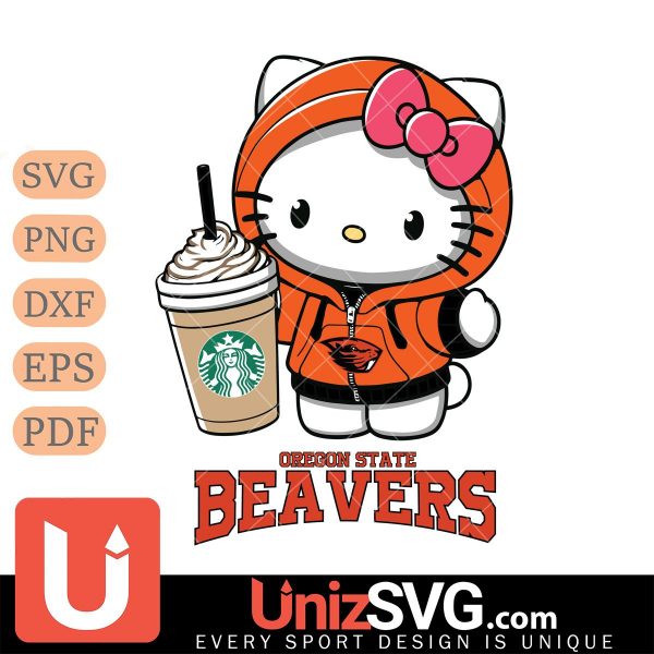 Oregon State Beavers Hello Kitty Starbucks