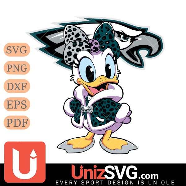 Philadelphia Eagles Fancy Daisy Duck Disney