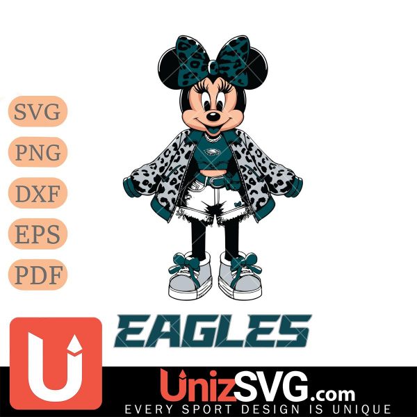 Philadelphia Eagles Style Minnie Disney