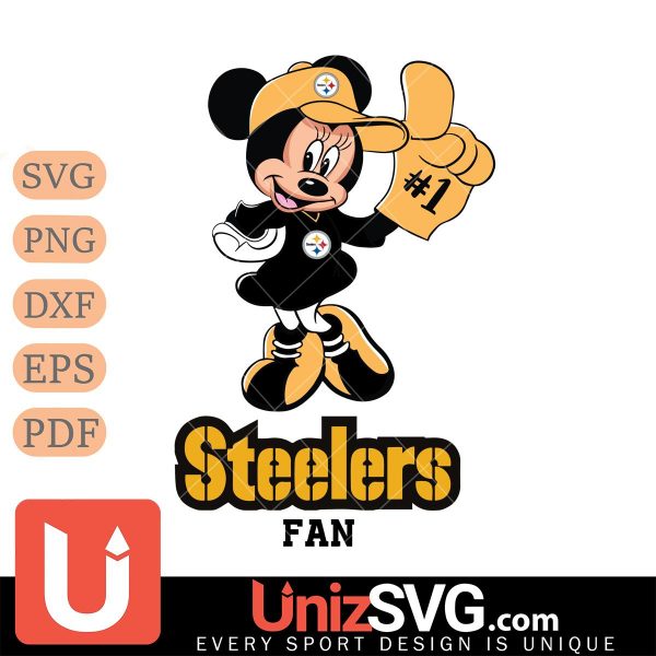 Pittsburgh Steelers #1 Fan Minnie Mouse