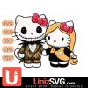 Pittsburgh Steelers Hello Kitty Skellington & Sally Horror