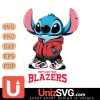 Portland Trail Blazers Stitch Disney NBA