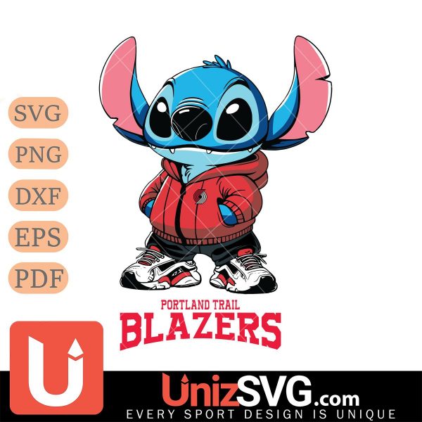 Portland Trail Blazers Stitch Disney NBA