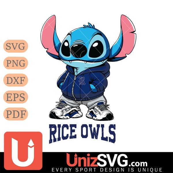 Rice Owls Stitch Disney NCAA