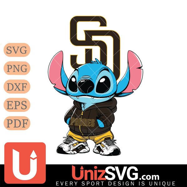 San Diego Padres Stitch Disney MLB