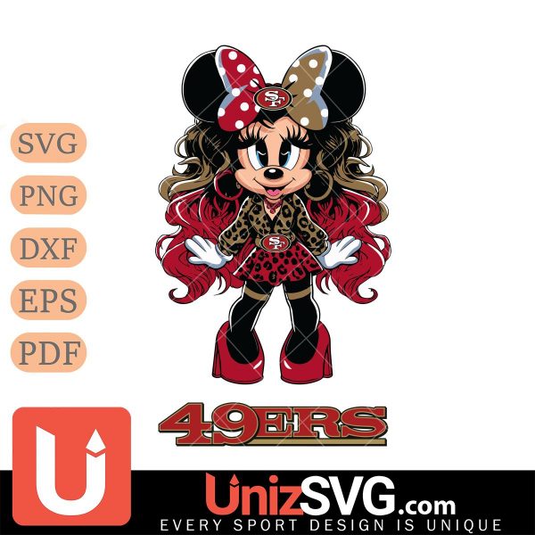 San Francisco 49ers Beauty Minnie Mouse