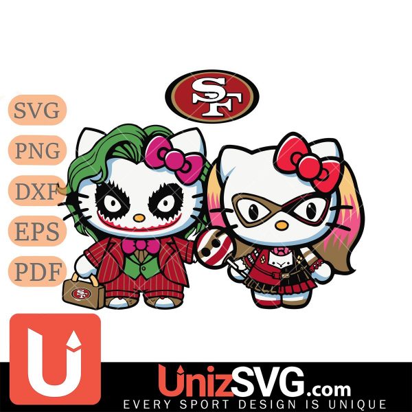 San Francisco 49ers Hello Kitty Joker x Harley Quinn Horror