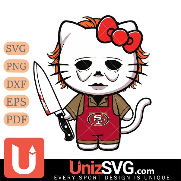 San Francisco 49ers Hello Kitty Michael Myers Horror