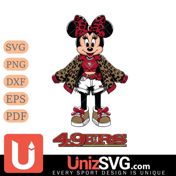 San Francisco 49ers Style Minnie Disney