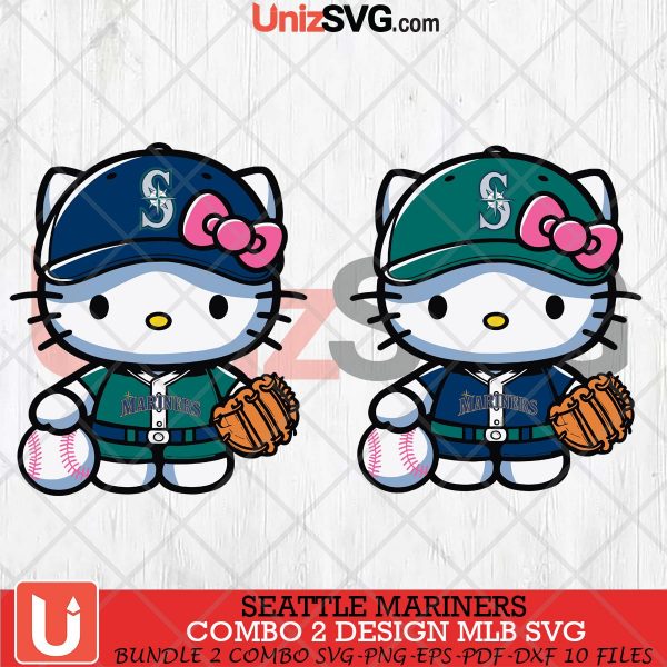 Seattle Mariners Hello Kitty Bundle 2 SVG