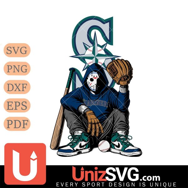 Seattle Mariners MLB Jason Voorhees Halloween SVG