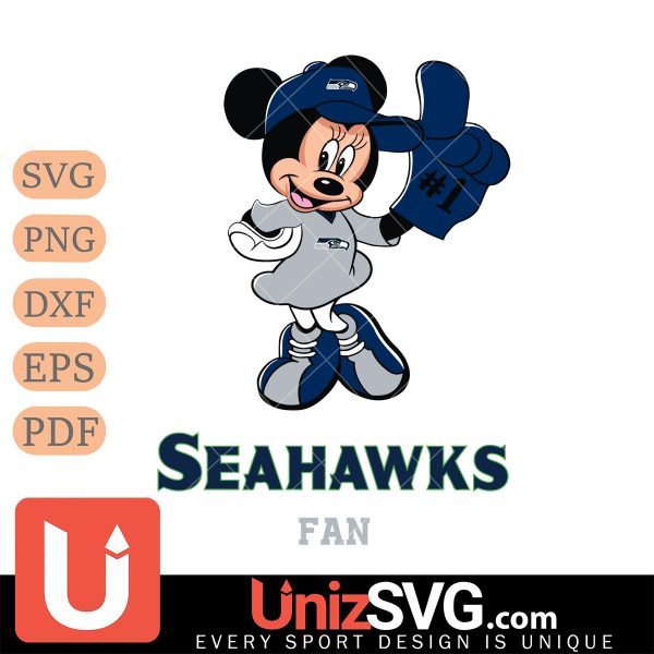 Seattle Seahawks #1 Fan Minnie Mouse