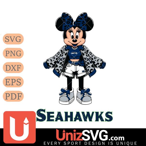 Seattle Seahawks Style Minnie Disney