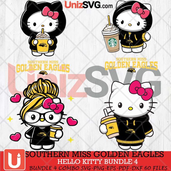 Southern Miss Golden Eagles Hello Kitty bundle 4