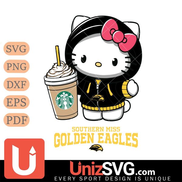 Southern Miss Golden Eagles Hello Kitty Starbucks