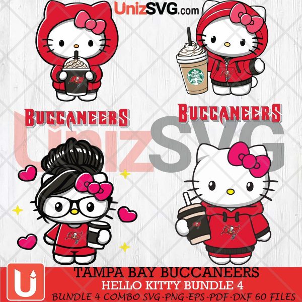 Tampa Bay Buccaneers Hello Kitty SVG