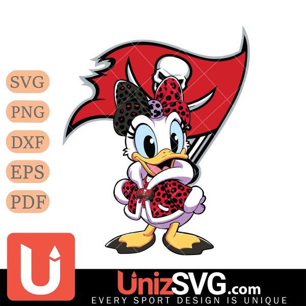 Tampa Bay Buccaneers Fancy Daisy Duck Disney