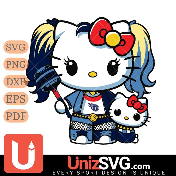 Tennessee Titans Hello Kitty Harley Quinn Horror