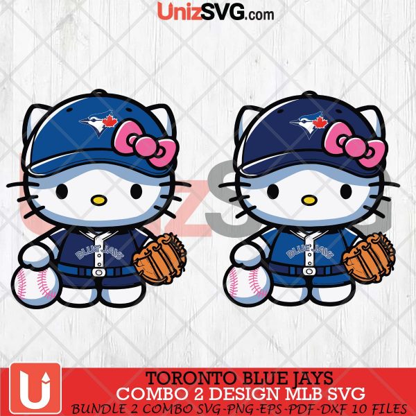 Toronto Blue Jays Hello Kitty Bundle 2 SVG