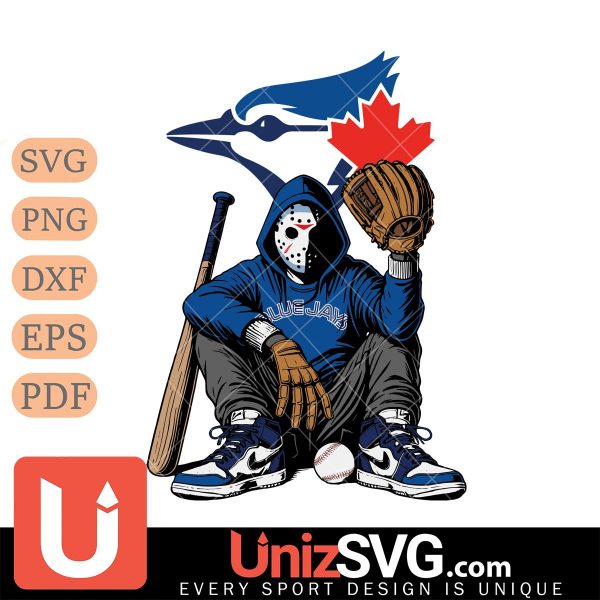 Toronto Blue Jays MLB Jason Voorhees Halloween SVG