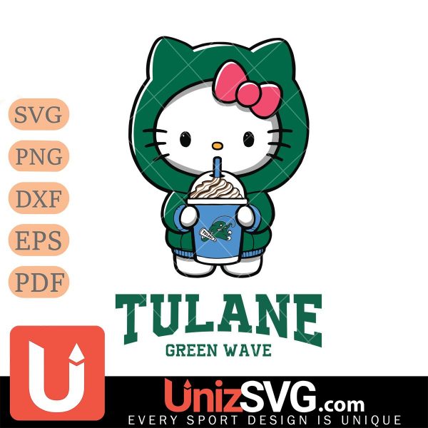 Tulane Green Wave Hello Kitty Starbucks 2