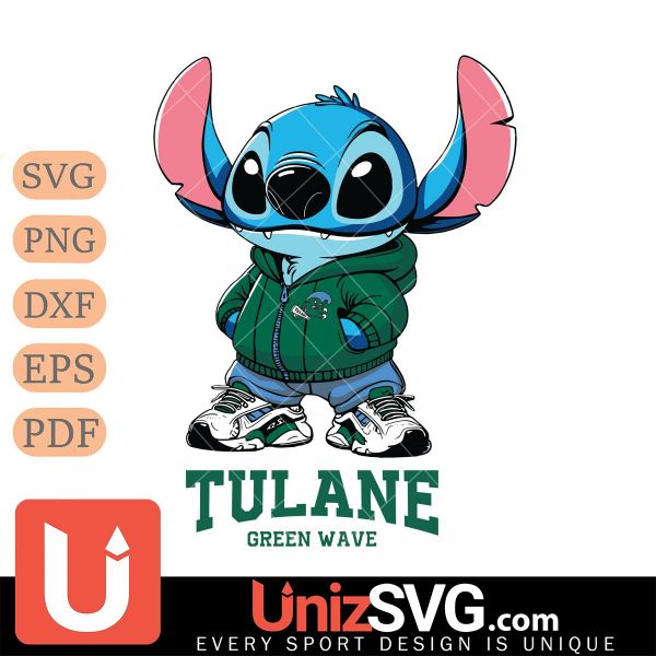 Tulane Green Wave Stitch Disney NCAA