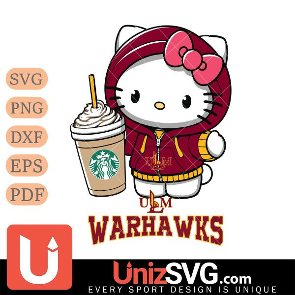 UL Monroe Warhawks Hello Kitty Starbucks