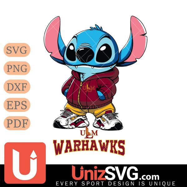 UL Monroe Warhawks Stitch Disney NCAA