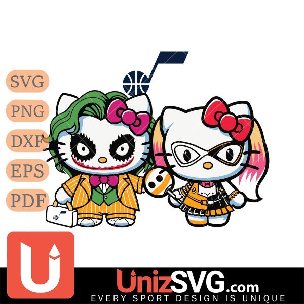 Utah Jazz Hello Kitty Joker x Harley Quinn Horror