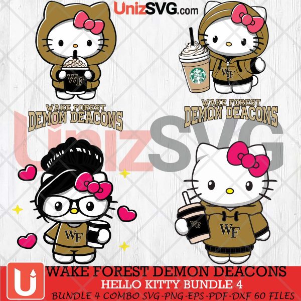 Wake Forest Demon Deacons Hello Kitty bundle 4