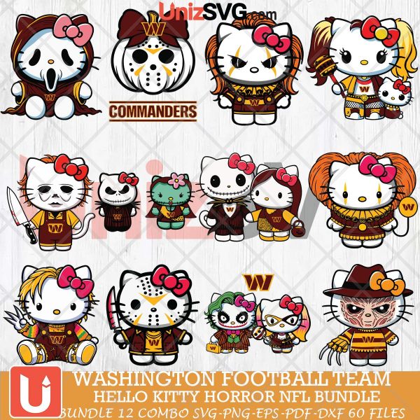 Washington Football Team Hello Kitty Horror bundle 12