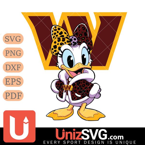 Washington Football Team Fancy Daisy Duck Disney