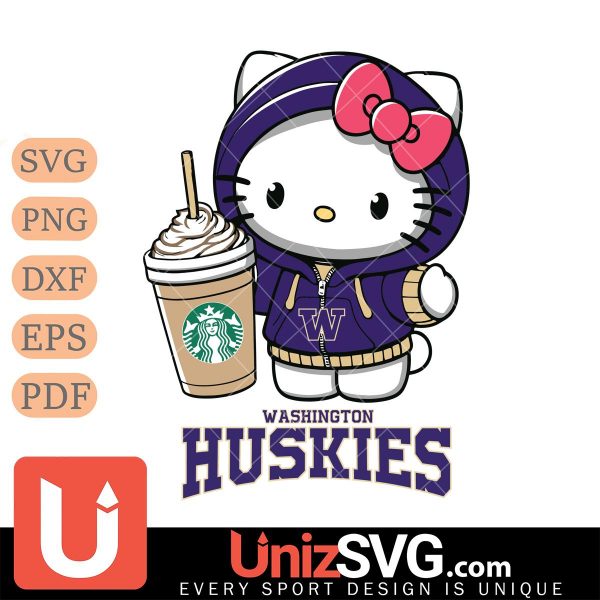 Washington Huskies Hello Kitty Starbucks