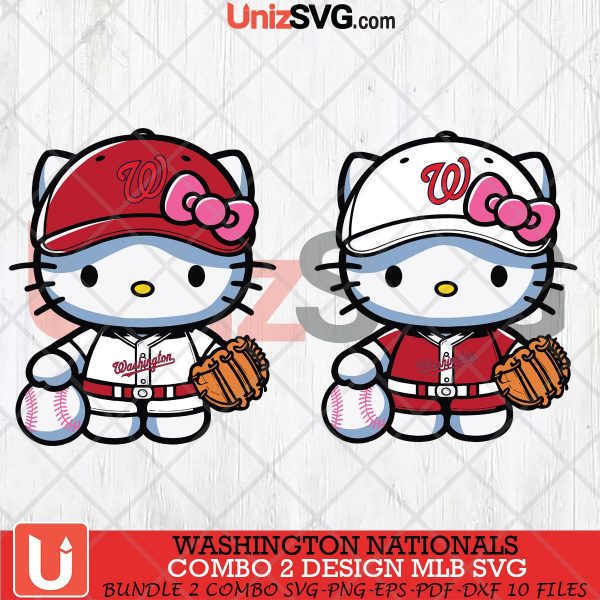 Washington Nationals Hello Kitty Bundle 2 SVG