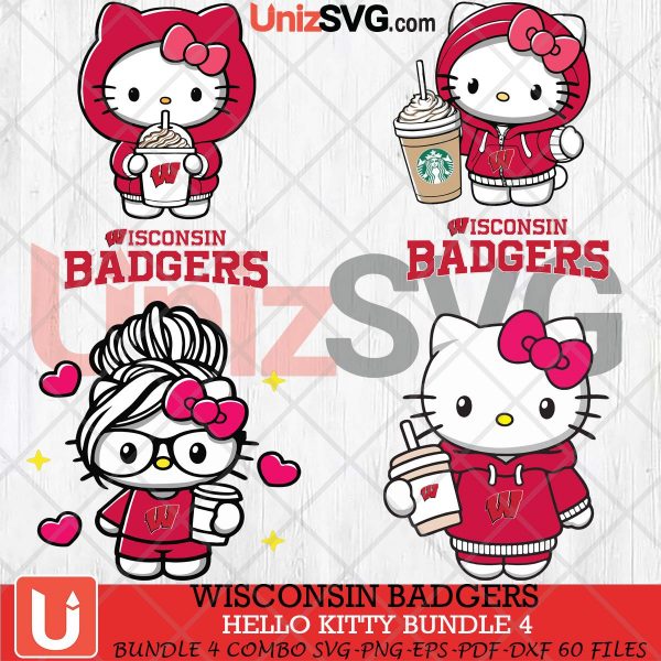 Wisconsin Badgers Hello Kitty bundle 4