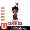 Alabama Crimson Tide Betty Boop Black Fan Girl